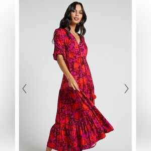 Waiting So Long Floral Midi Dress